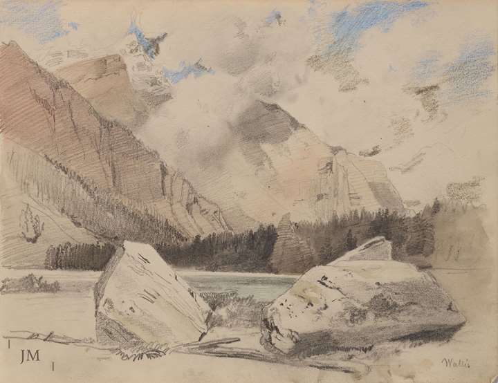 Study of a lake in the Wallis, Switzerland